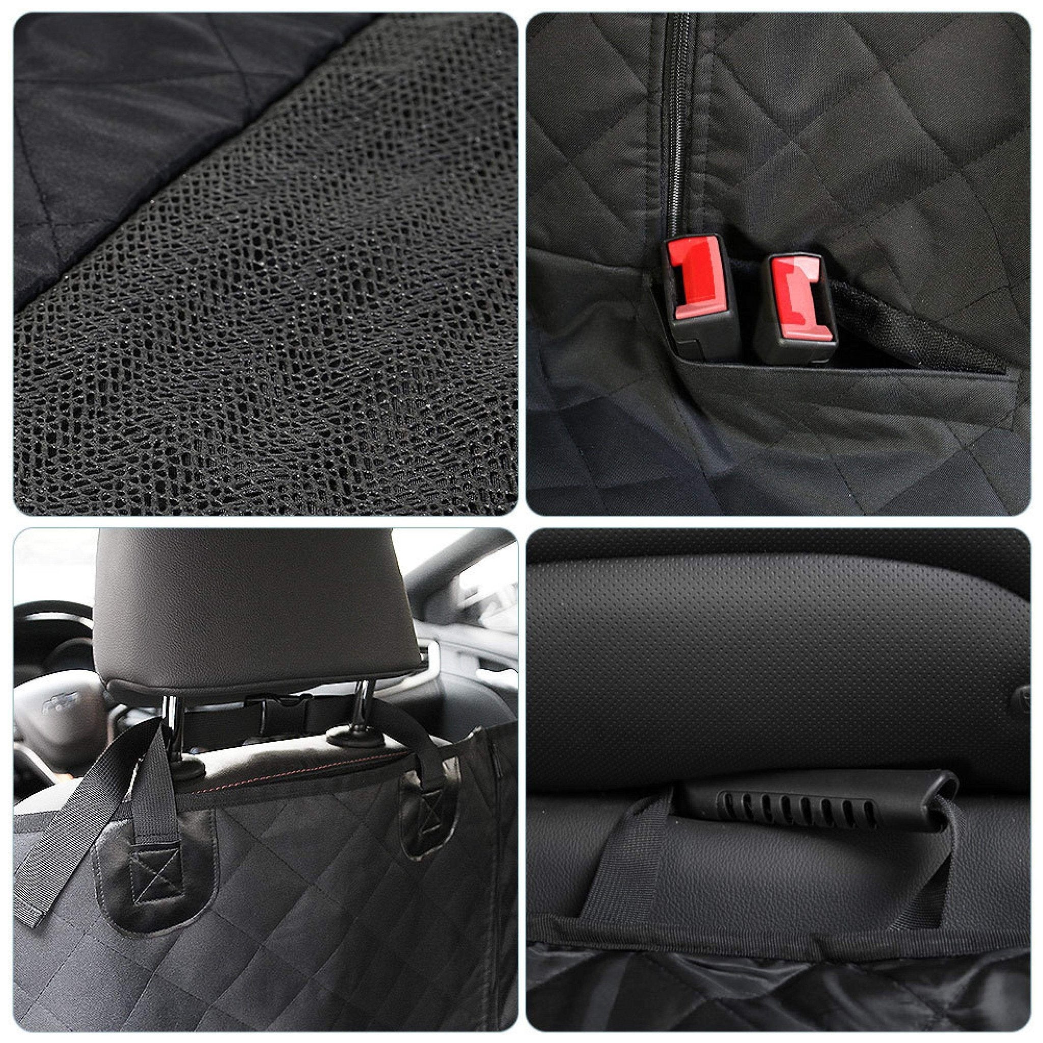 Pet Swift Waterproof Dog Car Seat Cover | Rear Back Seat Protector & Hammock - 